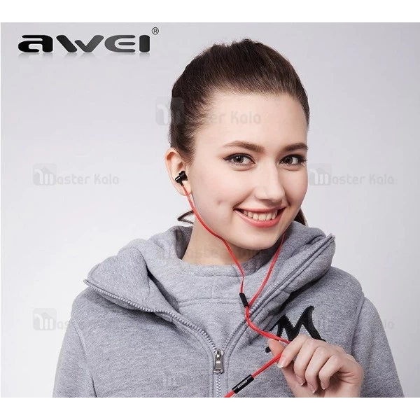 هندزفری سیمی AWEI ES-500i IN-Ear Headphones ساختار تو گوشی