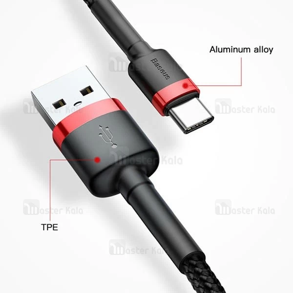 کابل Type C فست شارژ QC 3.0 بیسوس Baseus Cafule Data And Charge Cable