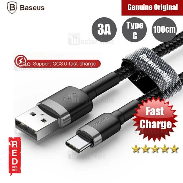 کابل Type C فست شارژ QC 3.0 بیسوس Baseus Cafule Data And Charge Cable