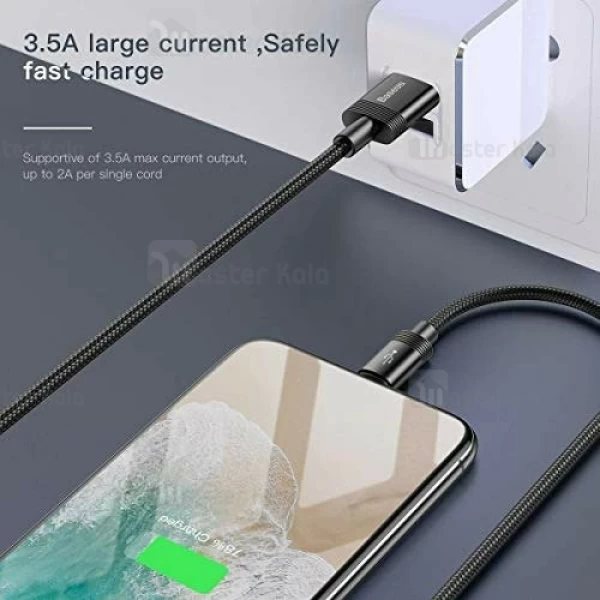 کابل سه سر بیسوس Baseus Data Faction قابلیت شارژ و انتقال دیتا هر سه سر