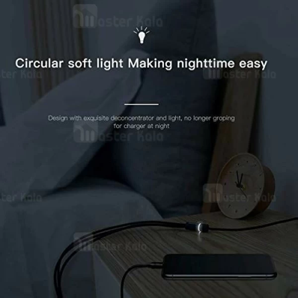 کابل سه سر بیسوس Baseus Data Faction قابلیت شارژ و انتقال دیتا هر سه سر