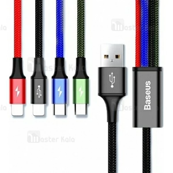 کابل شارژ چهار سر بیسوس Baseus Rapid 4 in 1 با توان 3.5 آمپر