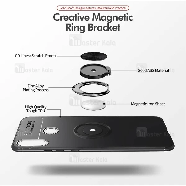 قاب Becation Auto Focus Magnetic Ring Huawei Honor 8x