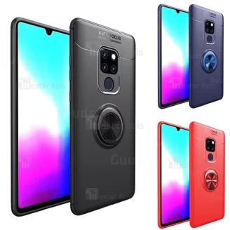 قاب ژله ای طرح چرم انگشتی Huawei Mate 20 Becation A.F Magnetic Ring