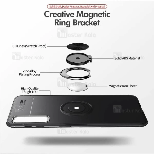 قاب Becation Auto Focus Magnetic Ring Case Samsung Galaxy A7 2018 / A750