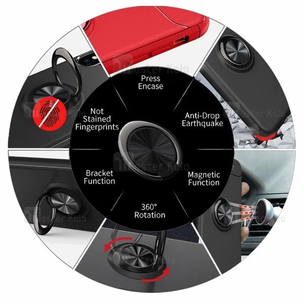 قاب Becation Auto Focus Magnetic Ring Case Samsung Galaxy A7 2018 / A750