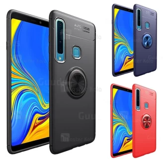 قاب ژله ای طرح چرم انگشتی Samsung A9 2018 /A9s/A9 Star Pro A.F Magnetic Ring