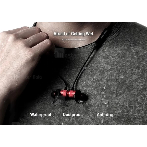 هندزفری بلوتوث بروفون Borofone BE5 Bluetooth Earphone گردنی و مگنتی