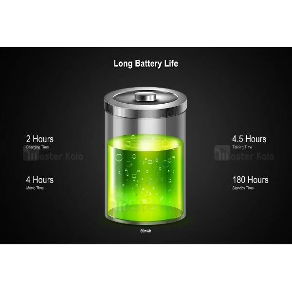 هندزفری بلوتوث بروفون Borofone BE5 Bluetooth Earphone گردنی و مگنتی