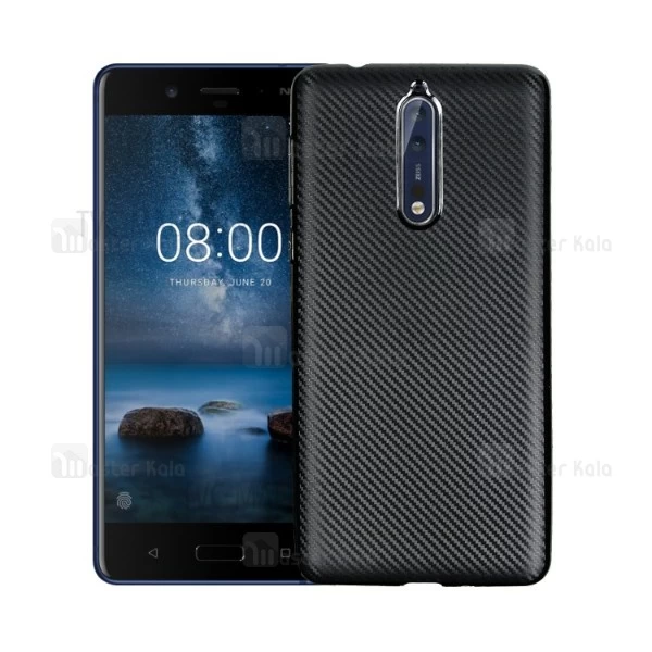 قاب فیبر کربنی Nokia 8 Haimen Fiber Carbon Texture