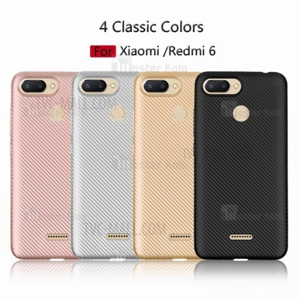 قاب فیبر کربنی Xiaomi Redmi 6 Haimen Fiber Carbon Texture
