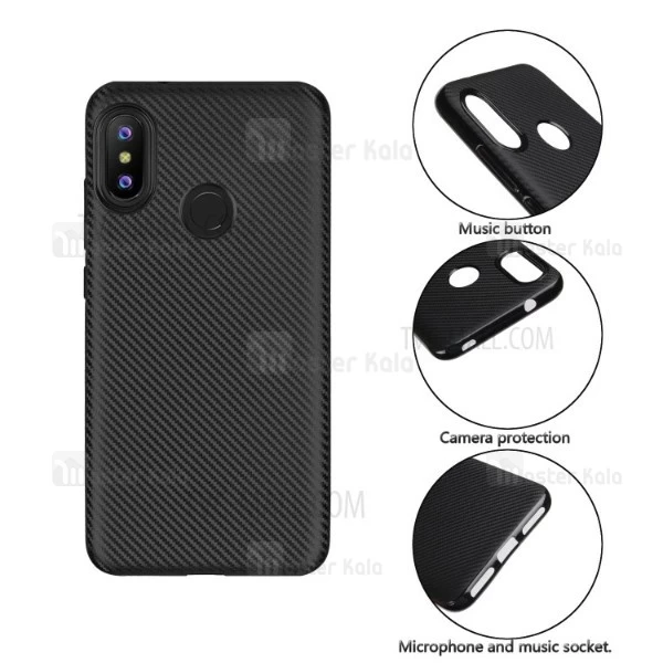 قاب فیبر کربنی Xiaomi Redmi 6 Pro / Mi A2 Lite Haimen Fiber Carbon Texture