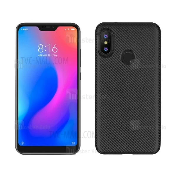 قاب فیبر کربنی Xiaomi Redmi 6 Pro / Mi A2 Lite Haimen Fiber Carbon Texture