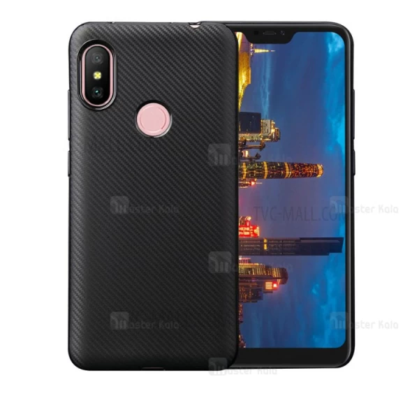 قاب فیبر کربنی Xiaomi Redmi Note 6 Pro Haimen Fiber Carbon Texture