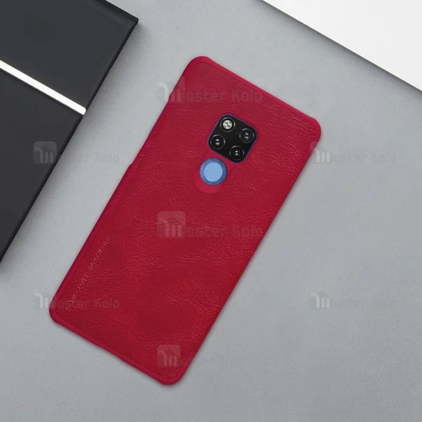 کیف چرمی هوشمند نیلکین هواوی Huawei Mate 20 X Nillkin Qin Leather Case