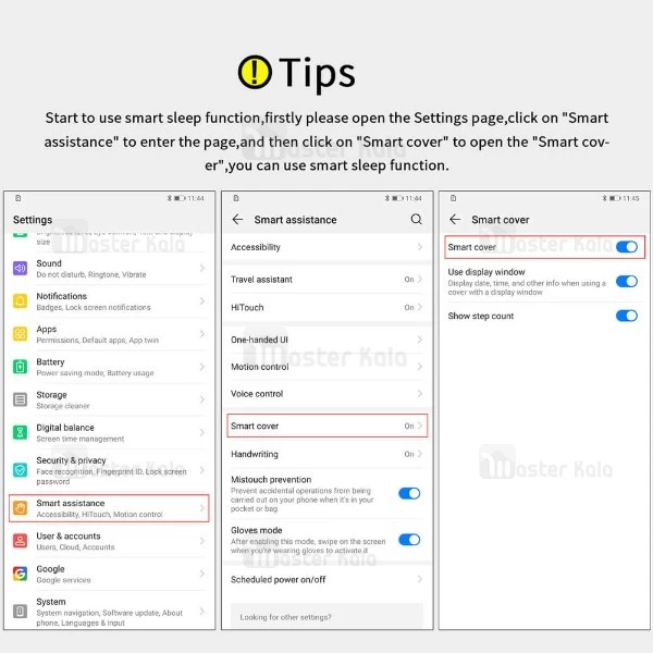 کیف چرمی هوشمند نیلکین هواوی Huawei Mate 20 X Nillkin Qin Leather Case