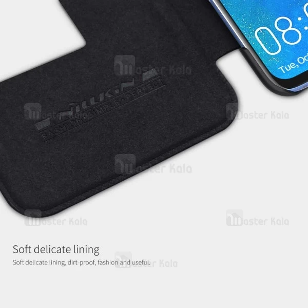 کیف چرمی هوشمند نیلکین هواوی Huawei Mate 20 X Nillkin Qin Leather Case