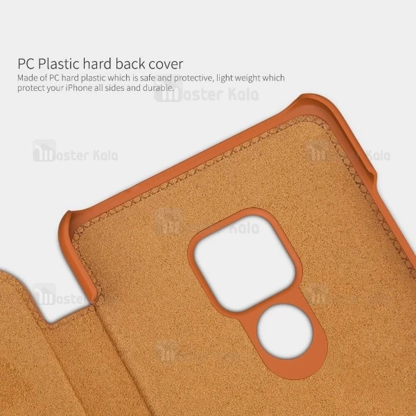 کیف چرمی هوشمند نیلکین هواوی Huawei Mate 20 X Nillkin Qin Leather Case