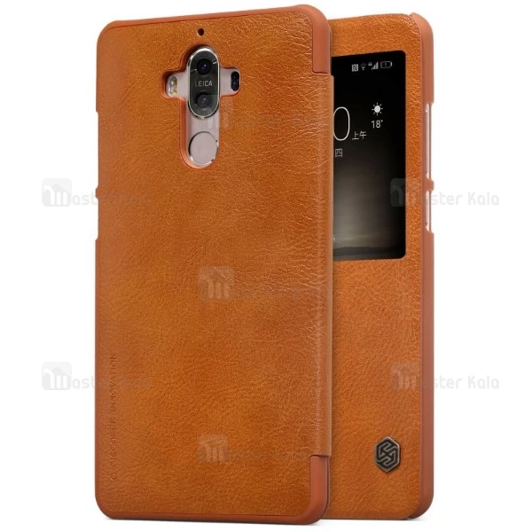 کیف چرمی هوشمند نیلکین هواوی Huawei Mate 9 Nillkin Qin Leather Case