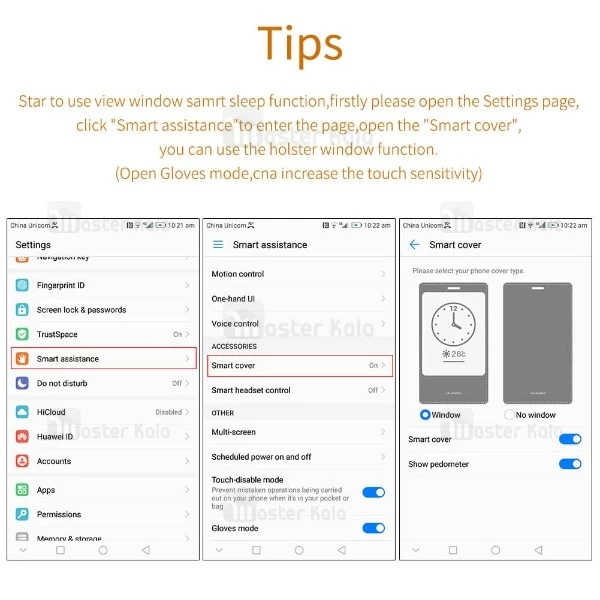 کیف چرمی هوشمند نیلکین هواوی Huawei Mate 9 Nillkin Qin Leather Case