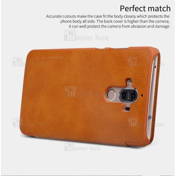 کیف چرمی هوشمند نیلکین هواوی Huawei Mate 9 Nillkin Qin Leather Case