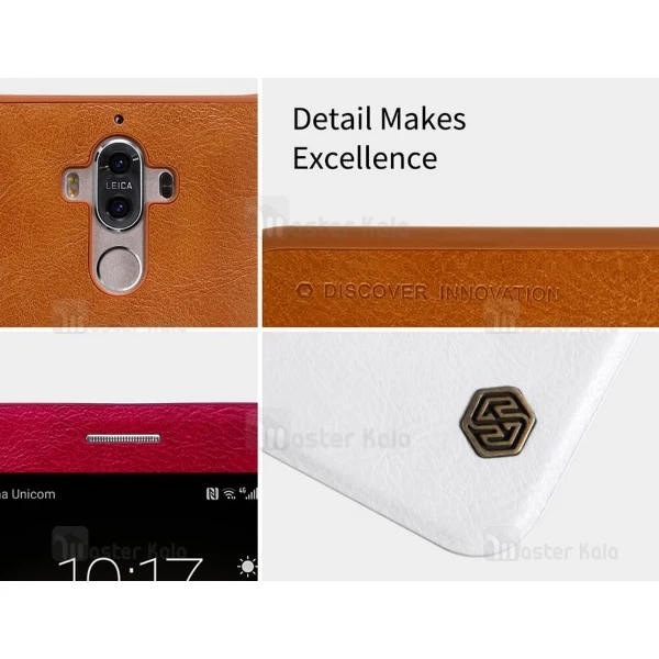 کیف چرمی هوشمند نیلکین هواوی Huawei Mate 9 Nillkin Qin Leather Case