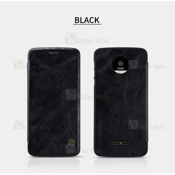 کیف چرمی هوشمند نیلکین هواوی Motorola Moto Z Nillkin Qin Leather Case