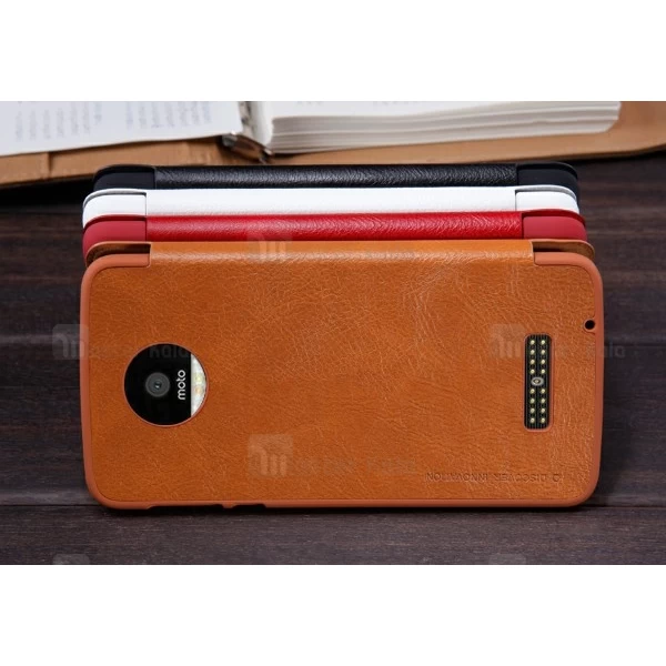 کیف چرمی هوشمند نیلکین هواوی Motorola Moto Z Nillkin Qin Leather Case