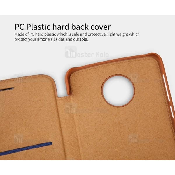 کیف چرمی هوشمند نیلکین هواوی Motorola Moto Z Nillkin Qin Leather Case