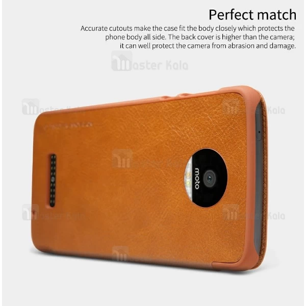 کیف چرمی هوشمند نیلکین هواوی Motorola Moto Z Nillkin Qin Leather Case