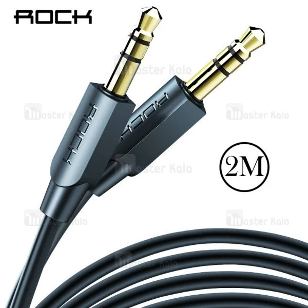 کابل انتقال صدا Aux راک Rock RAU0602 Audio Cable به طول 2 متر
