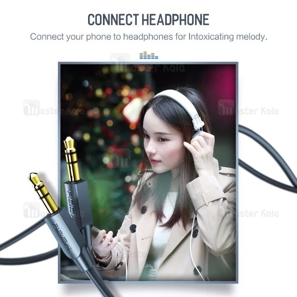 کابل انتقال صدا Aux راک Rock RAU0602 Audio Cable به طول 2 متر