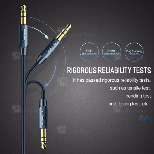 کابل انتقال صدا Aux راک Rock RAU0602 Audio Cable به طول 2 متر