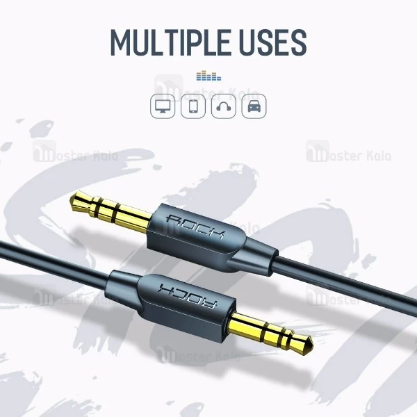 کابل انتقال صدا Aux راک Rock RAU0602 Audio Cable به طول 2 متر