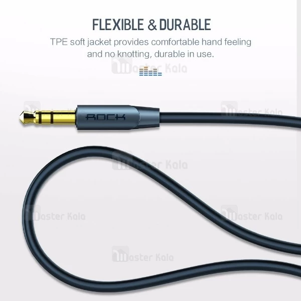 کابل انتقال صدا Aux راک Rock RAU0602 Audio Cable به طول 2 متر