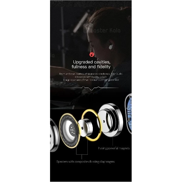 هندزفری بلوتوث دو تایی بیسوس Baseus W02 TWS