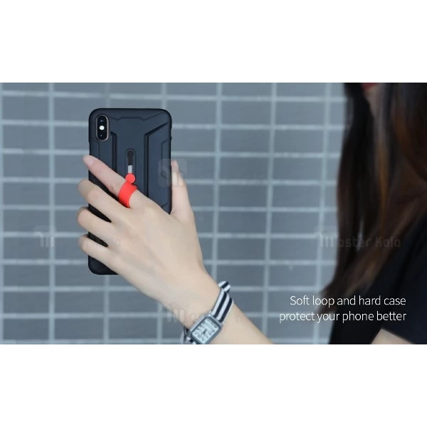 قاب محافظ انگشتی نیلکین آیفون Apple iPhone XS Max Grip case with finger