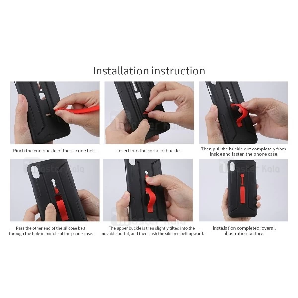 قاب محافظ انگشتی نیلکین آیفون Apple iPhone XS Max Grip case with finger
