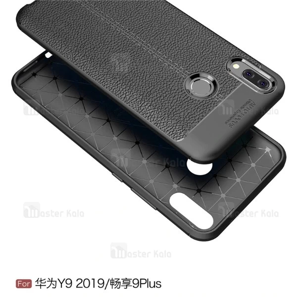 قاب محافظ ژله ای طرح چرم Huawei Y9 2019 / Enjoy 9 Plus مدل Auto Focus