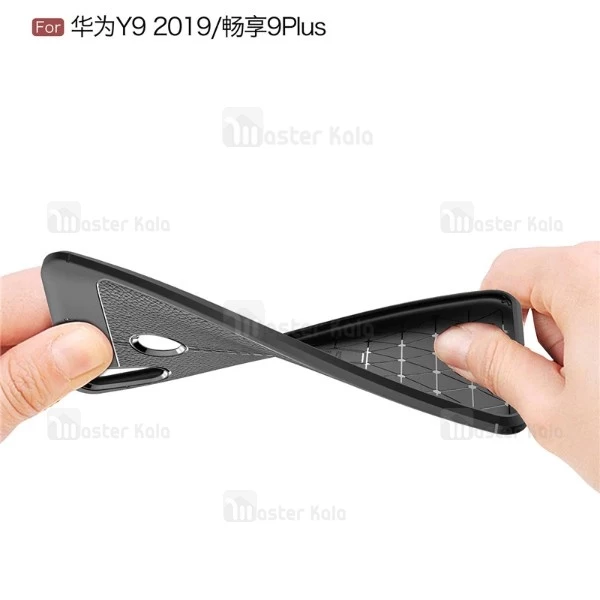 قاب محافظ ژله ای طرح چرم Huawei Y9 2019 / Enjoy 9 Plus مدل Auto Focus