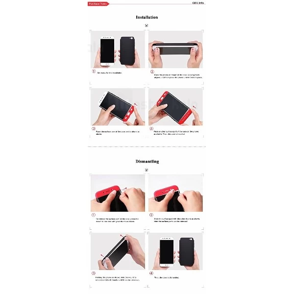 قاب 360 درجه GKK سامسونگ Samsung Galaxy J4 2018 GKK 360 Full Case