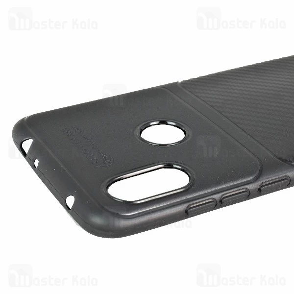 قاب محافظ طرح چرم Xiaomi Mi 8 / Mi8 Auto Focus Fiber Carbon Case
