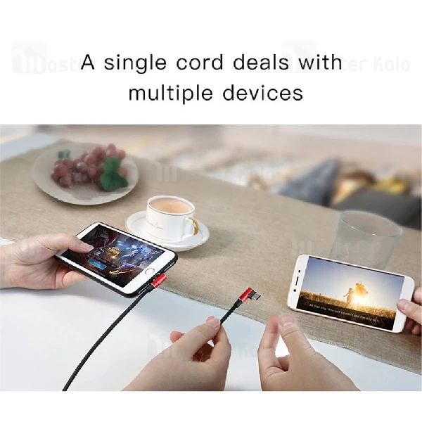 کابل سه سر بیسوس Baseus MVP 3-in-1 Cable طراحی کنفی با توان 3.5 آمپر