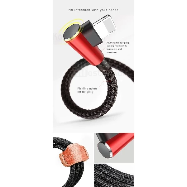 کابل سه سر بیسوس Baseus MVP 3-in-1 Cable طراحی کنفی با توان 3.5 آمپر