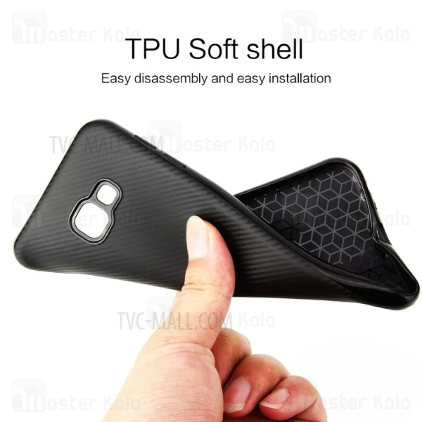 قاب فیبر کربنی Samsung Galaxy J4 Plus Haimen Fiber Carbon Texture