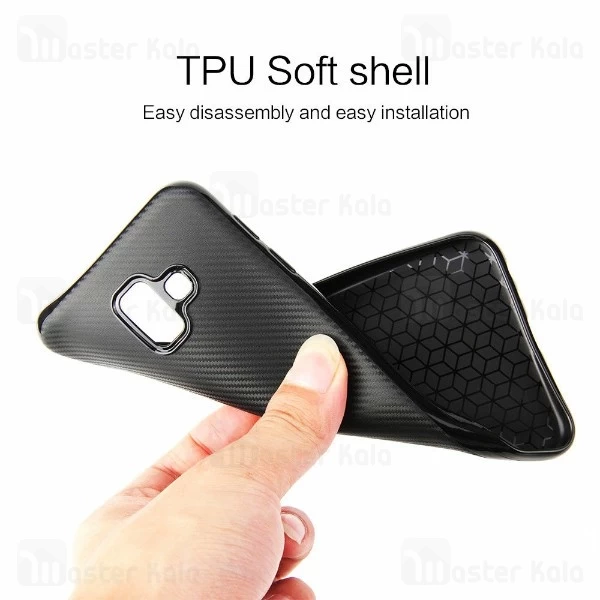 قاب فیبر کربنی Samsung Galaxy J6 Plus Haimen Fiber Carbon Texture