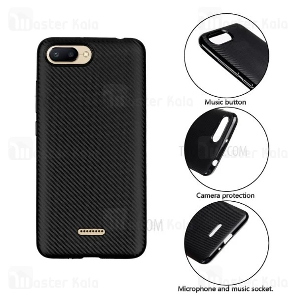 قاب فیبر کربنی Xiaomi Redmi 6A Haimen Fiber Carbon Texture