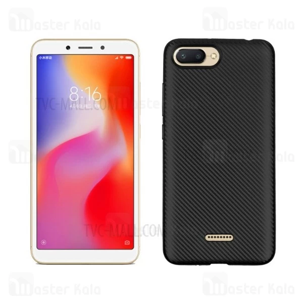 قاب فیبر کربنی Xiaomi Redmi 6A Haimen Fiber Carbon Texture