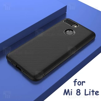 قاب ژله ای طرح فیبر کربنی Kugi شیائومی Xiaomi Mi 8 Lite / Mi8 Lite