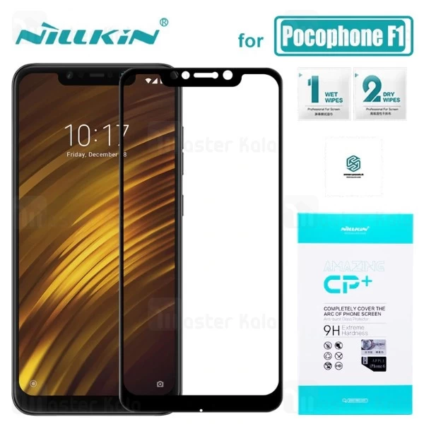 گلس تمام صفحه نیلکین Xiaomi Pocophone F1 / Poco F1 Nillkin CP+ Glass